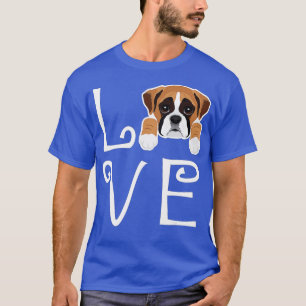 Camiseta Boxer Love Dog Owner Boxer Puppy