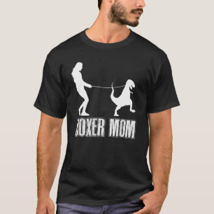 Camiseta Boxer Mãe Cão Dinossauro Dia de as mães de Mulhere