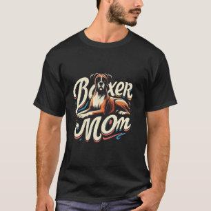 Camiseta Boxer Mãe Divertido Cachorro Boxer Animal De Estim