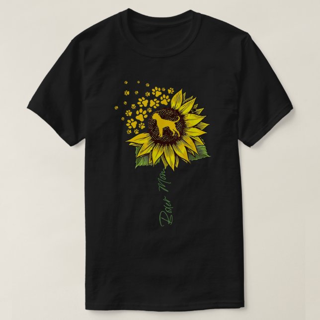 Camiseta Boxer Mãe Girassol (Frente do Design)