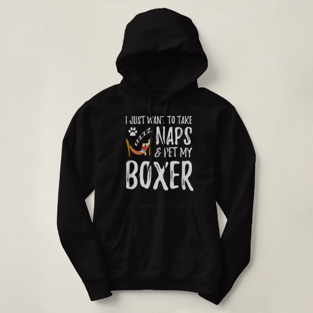 Camiseta Boxer Mãe Nap Engraçado Cachorro Mãe Dom Ideia (Frente do Design)