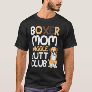 Camiseta Boxer Mãe Wiggle Bumbum design Boxer design Dog