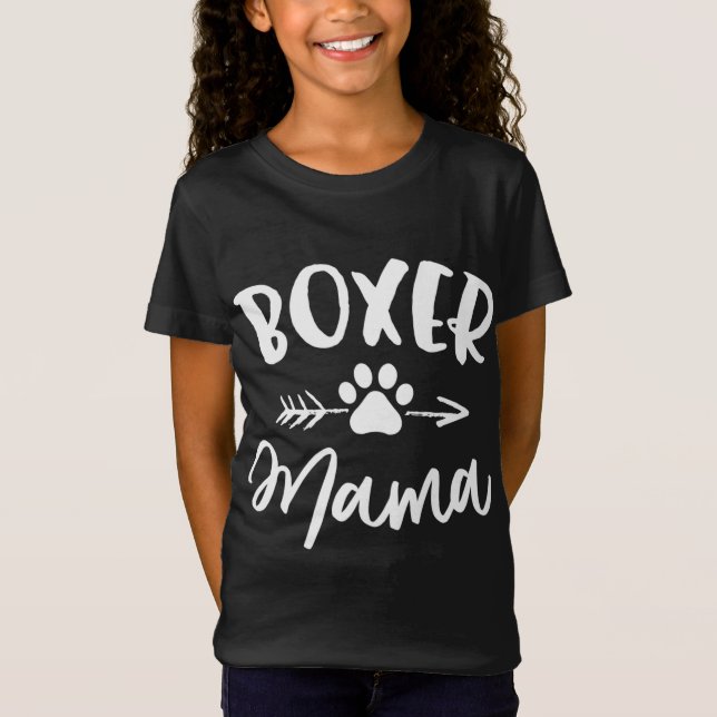 Camiseta Boxer Mama Boxer Proprietário do Pão Presente Cach (Frente)