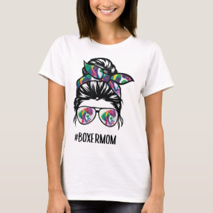 Camiseta Boxer Mamãe Mensageira Cachorro de Arco