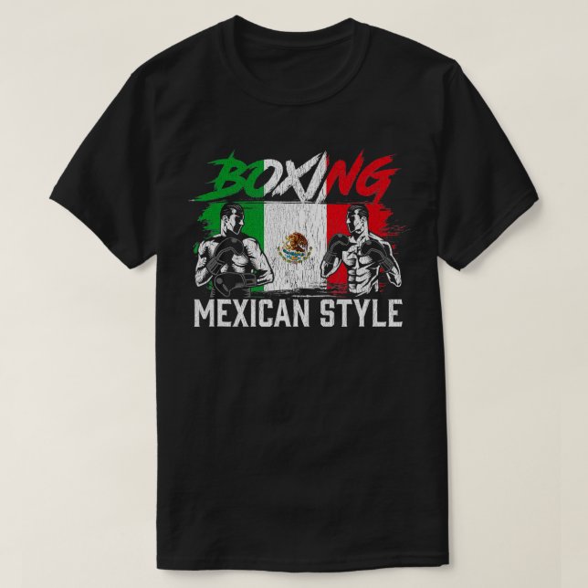 Camiseta Boxer mexicano para combater treinador de esporte (Frente do Design)