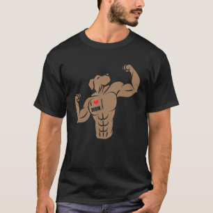Camiseta Boxer Muscular Touro Touro Adoro Tatuagem Mamã
