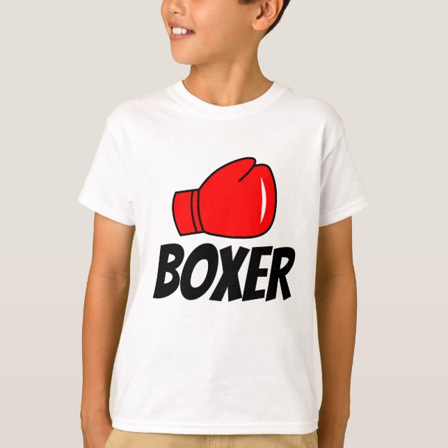 Camiseta Boxer para crianças (Frente)