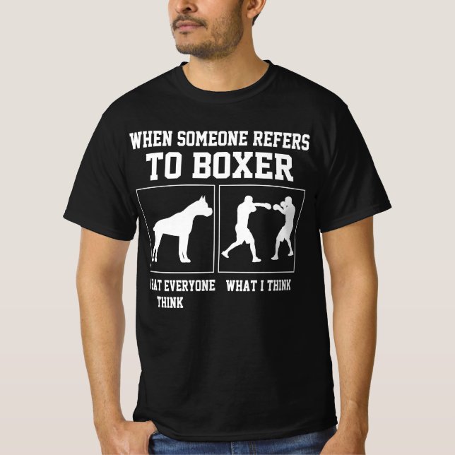Camiseta Boxer Puns Boxing Boxer Humor Funny Boxer (Frente)