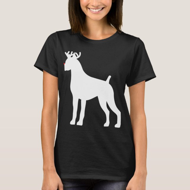Camiseta Boxer Reindeer - Cão de Natal (Frente)