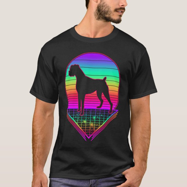 Camiseta Boxer Retro Vintage 80s Cachorro (Frente)