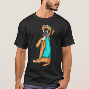 Camiseta Boxer Tattoos Eu Adoro Mamãe Sentada Dia de as mãe