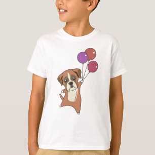 Camiseta Boxer Voa Balões Para Cães Doce Animais