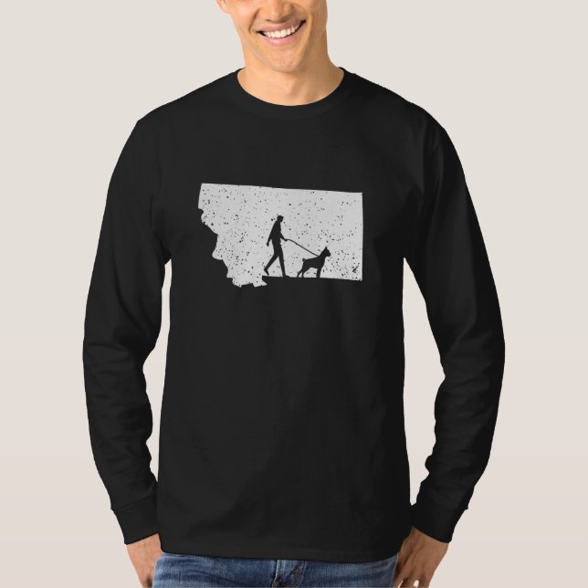 Camiseta Boxer Walking Montana Dog (Frente)