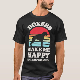 Camiseta Boxers me fazem feliz retrato sunset para homens m