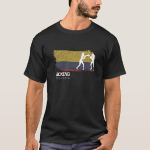 Camiseta Boxin: Mulheres Boxando Colômbia Combatendo Combat