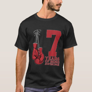 Camiseta Boxing 7 Anos De Estar Incrível 7 Boxer Aniversári