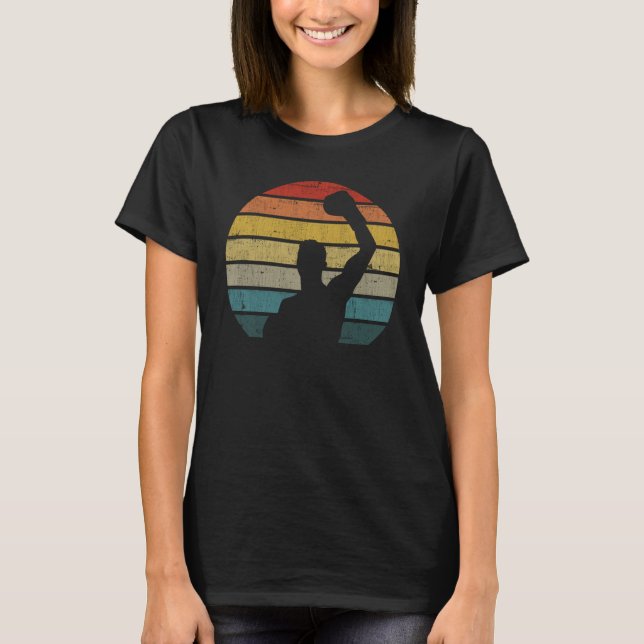 Camiseta Boxing Boxer Silhouette On A Distressed Retro Suns (Frente)