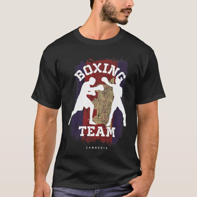 Camiseta Boxing Cambodia Combat Sports Fighter Boxing (Frente)