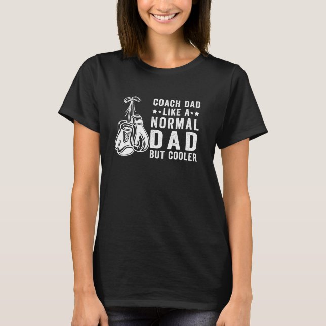 Camiseta Boxing Coach Pai Como Uma Caixa De Treinamento Nor (Frente)