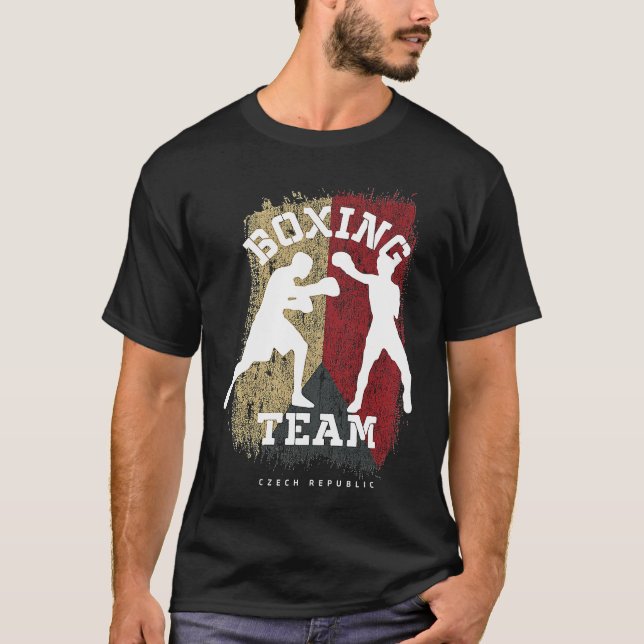 Camiseta Boxing Czech Republic Combat Sports Fighter Boxing (Frente)