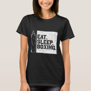 Camiseta Boxing Day Eat Sleep Boxing Repetir Boxing Engraça