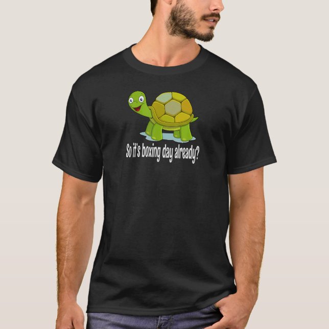 Camiseta Boxing Day Turtle Lazy Kickboxer Competições Punc (Frente)