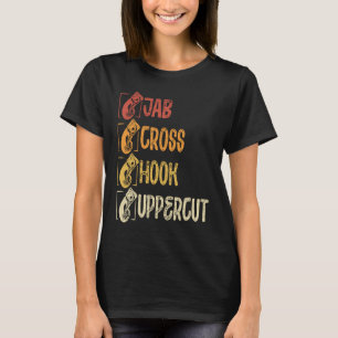 Camiseta Boxing de Uppercut do Gancho Cruzado Jab