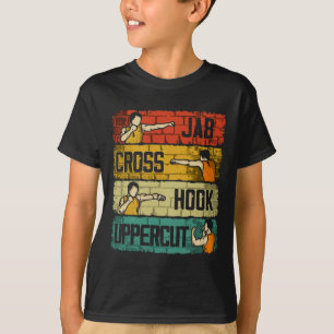 Camiseta Boxing de Uppercut do Gancho Cruzado Jab