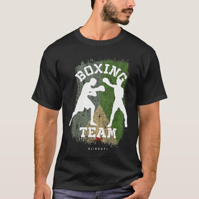 Camiseta Boxing Djibouti Combat Sports Fighter Boxing (Frente)