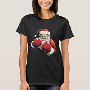Camiseta Boxing do Papai Noel - Papai Noel com Luva Boxing