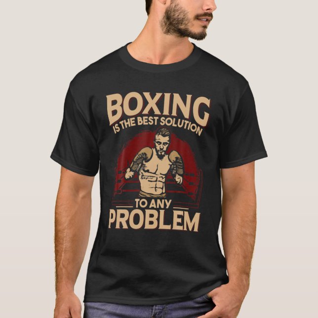 Camiseta Boxing É A Melhor Solução Para Qualquer Problema (Frente)