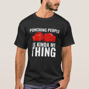 Camiseta Boxing É Minha Coisa Engraçada Boxer Luvas