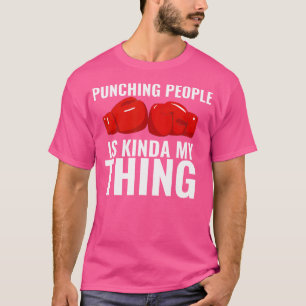 Camiseta Boxing É Minha Coisa Engraçada Boxer Luvas