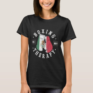 Camiseta Boxing é minha terapia México luva de boxe mexican