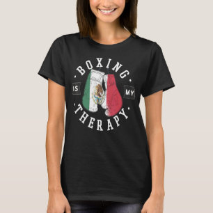 Camiseta Boxing é minha terapia México luva de boxe mexican