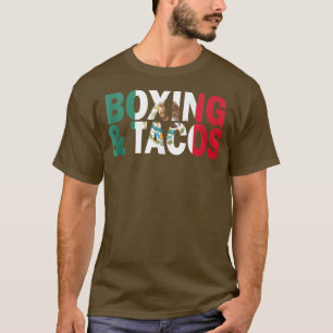 Camiseta Boxing e Tacos Engraçado Tanque do México