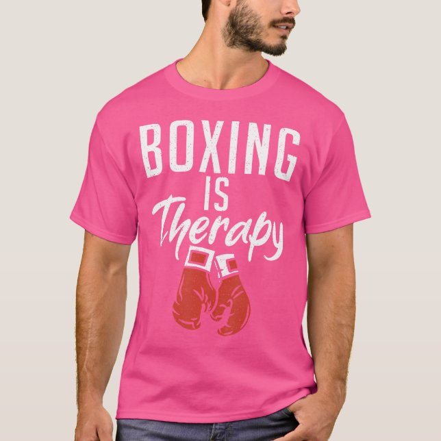 Camiseta Boxing é Therapy Sport Fighting Boxer (Frente)
