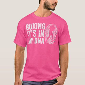 Camiseta Boxing Está No Meu Adn Jab Cross Hook Luvas B