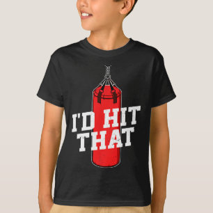 Camiseta Boxing, eu ia bater na caixa das luvas.
