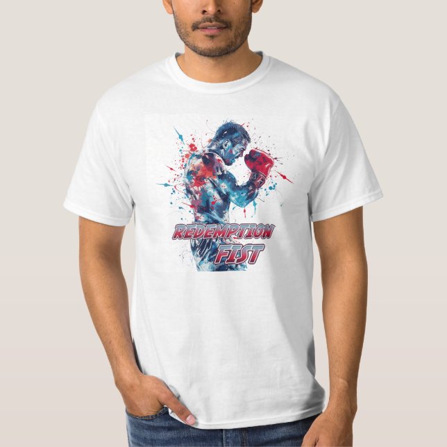 Camiseta Boxing Fans Graphic and Text (Frente)