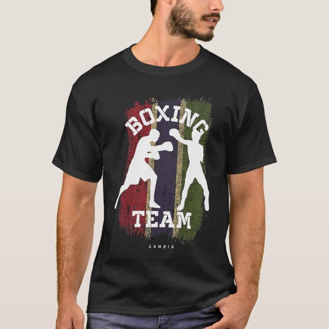 Camiseta Boxing Gambia Combate à Luta Esportiva Boxing (Frente)