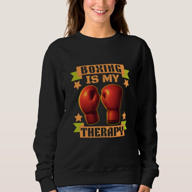 Camiseta boxing is my therapy (Frente)