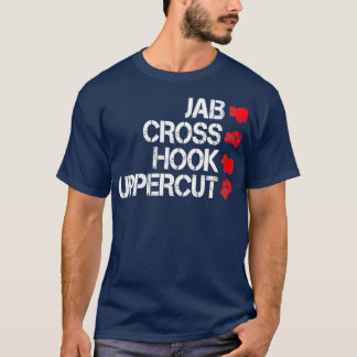 Camiseta Boxing Jab Cross Hook Uppercut Boxer Martial Artes