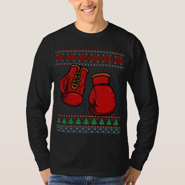 Camiseta Boxing Luvas Feia Doce Natal (Frente)