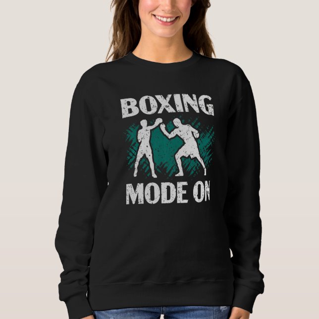 Camiseta Boxing Mode On Professional Boxer Knockout Puncher (Frente)