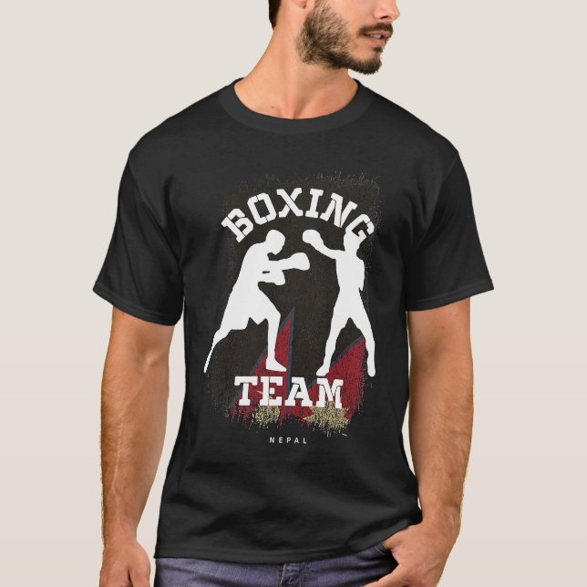 Camiseta Boxing Nepal Combat Sports Fighter Boxing (Frente)