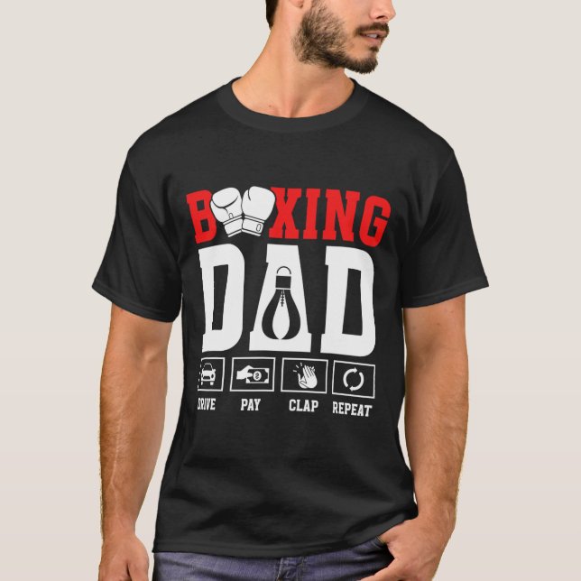 Camiseta Boxing Pai Drive Pay Clap Boxing Padre (Frente)