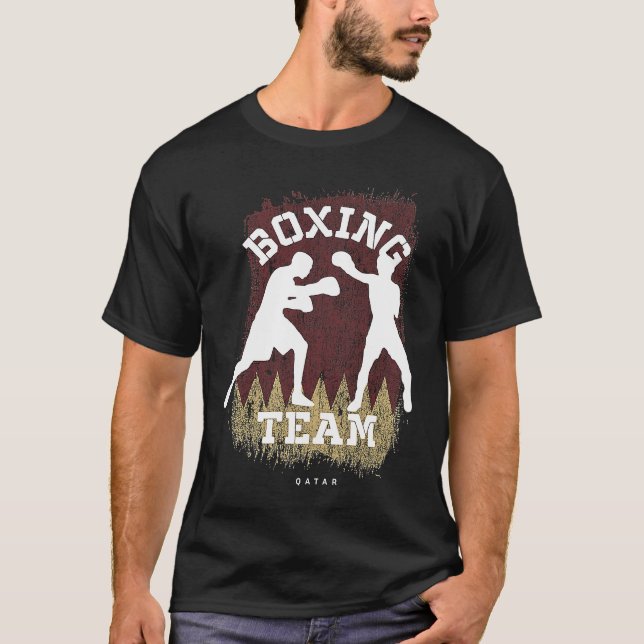 Camiseta Boxing Qatar Combat Sports Fighter Boxing (Frente)