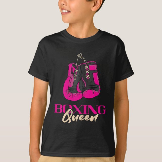 Camiseta Boxing Queen Kickboxer in a box Luvas Boxing Bo (Frente)