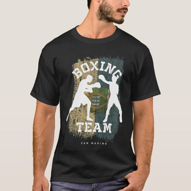 Camiseta Boxing San Marino Combat Sports Fighter Boxing (Frente)